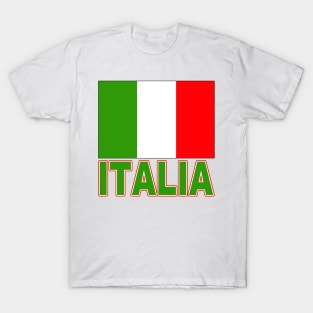 The Pride of Italia - Italian Flag Design and Language T-Shirt